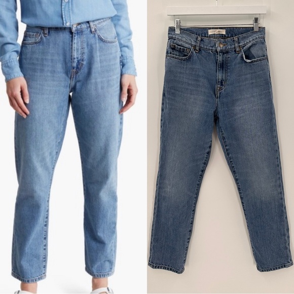 Current Elliott The Boyfriend Jeans Stormy Wash 25 - Picture 1 of 5